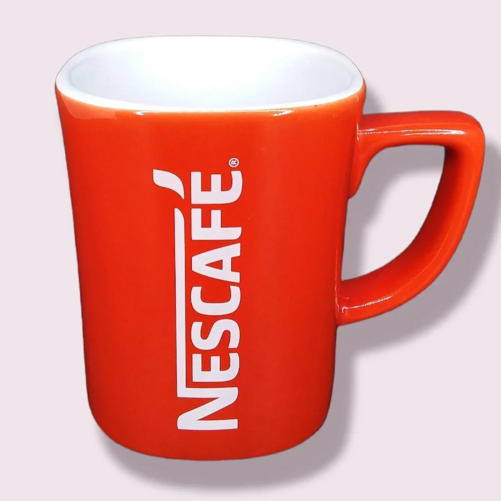 Nestle | Dining | Nescafe Ceramic Red Mug Coffee Classic Vintage Design By  Nestle 8oz Cup | Poshmark